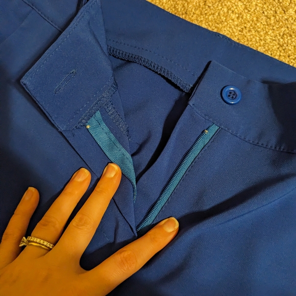 Electric Blue Petite Women's Pantsuit - Picture 6 of 7